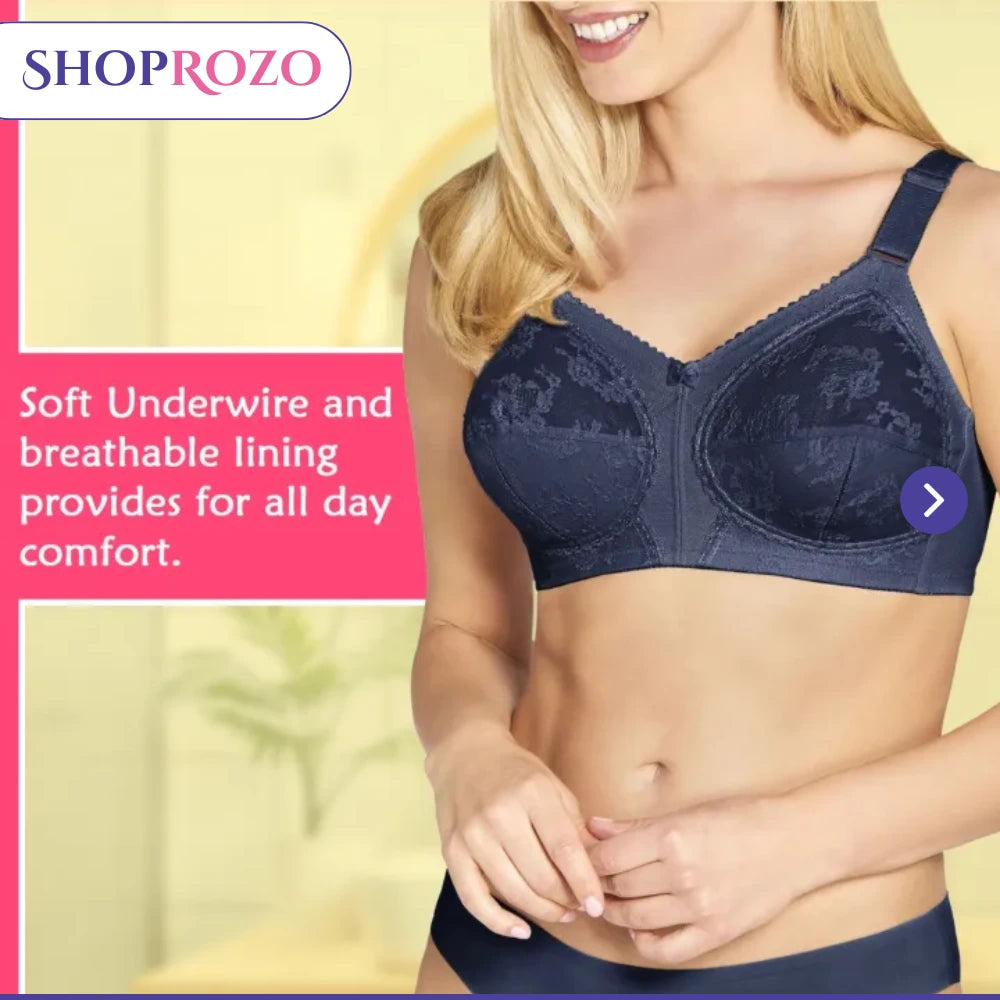 SHOPROZO Jacqueline Bra Non Wired Support Bra Women Bra Full Coverage Full Cup