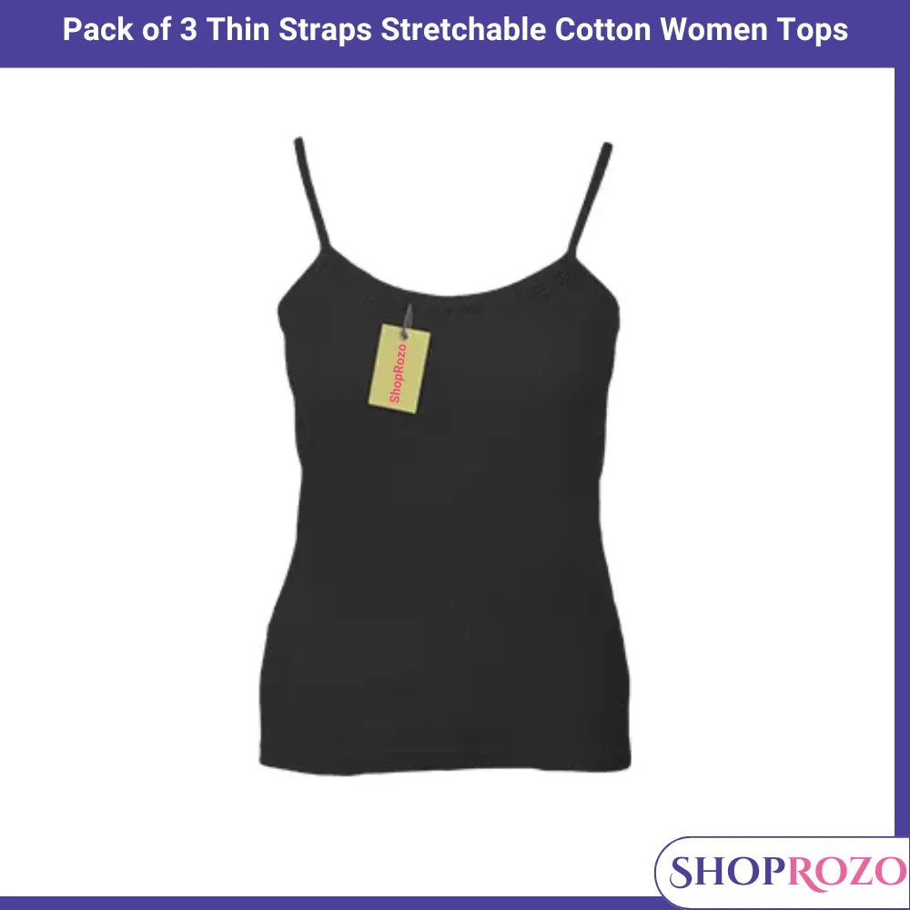 SHOPROZO Pack of 3 Camisole for Girls Tanktops for women Shameez
