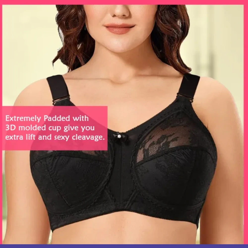 SHOPROZO Jacqueline Bra Non Wired Support Bra Women Bra Full Coverage Full Cup