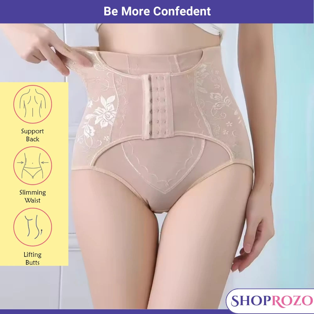 Women Body Shaper Slim Waist Trainer with Hooks Tummy Control Panties Butt Lifter Shapewear Belt Slimming Underwear Panty