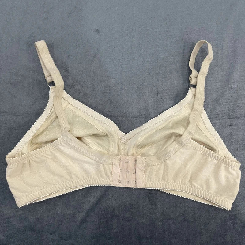 Soft Beige Crystalina Bra – Non-Padded Lace Design