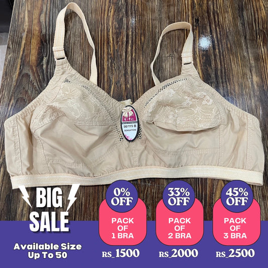 Shoprozo Cotton Net Bra (Regular Bra)