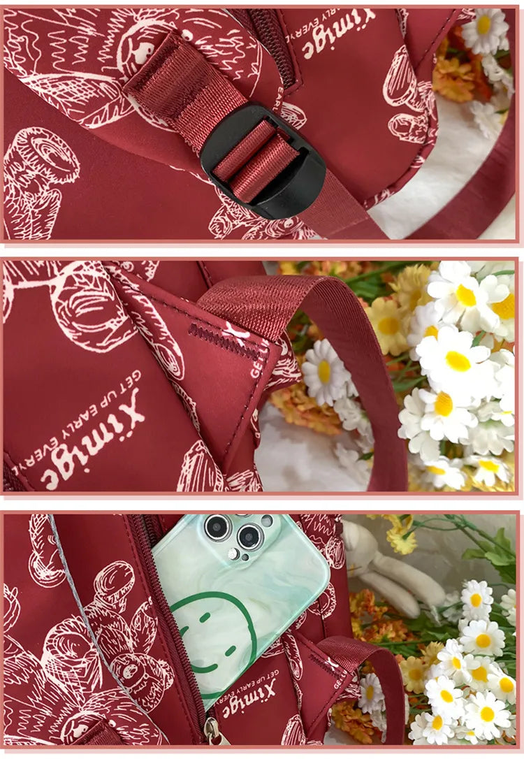 2025 School Bag For Girls College Students High school