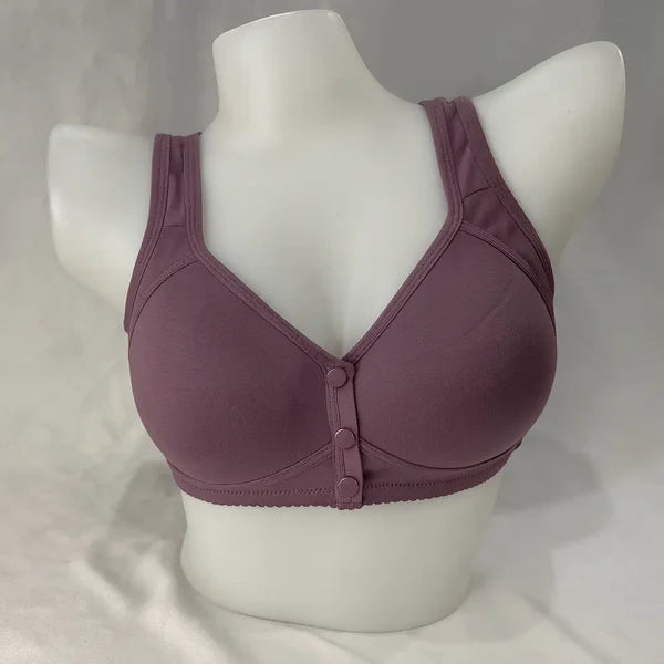 Padded Front-Open Comfort Bra – Soft, Non-Wired, Easy Wearing