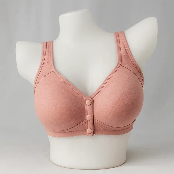 Padded Front-Open Comfort Bra – Soft, Non-Wired, Easy Wearing