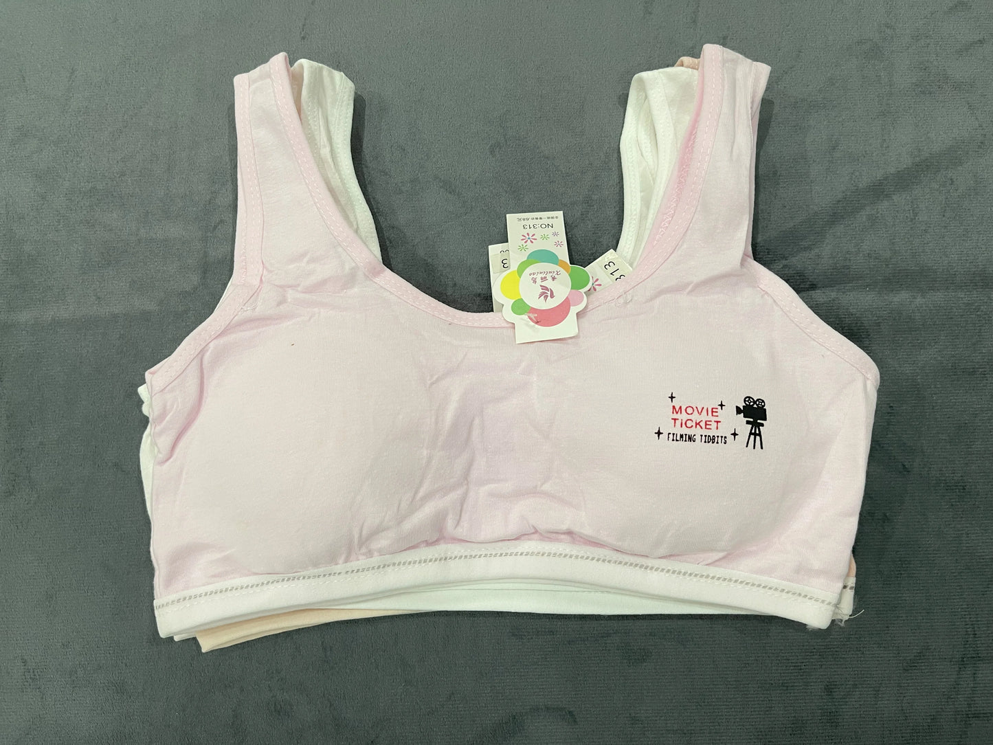 Padded Pack Of 4 Teenage Girls Cotton Training Bra