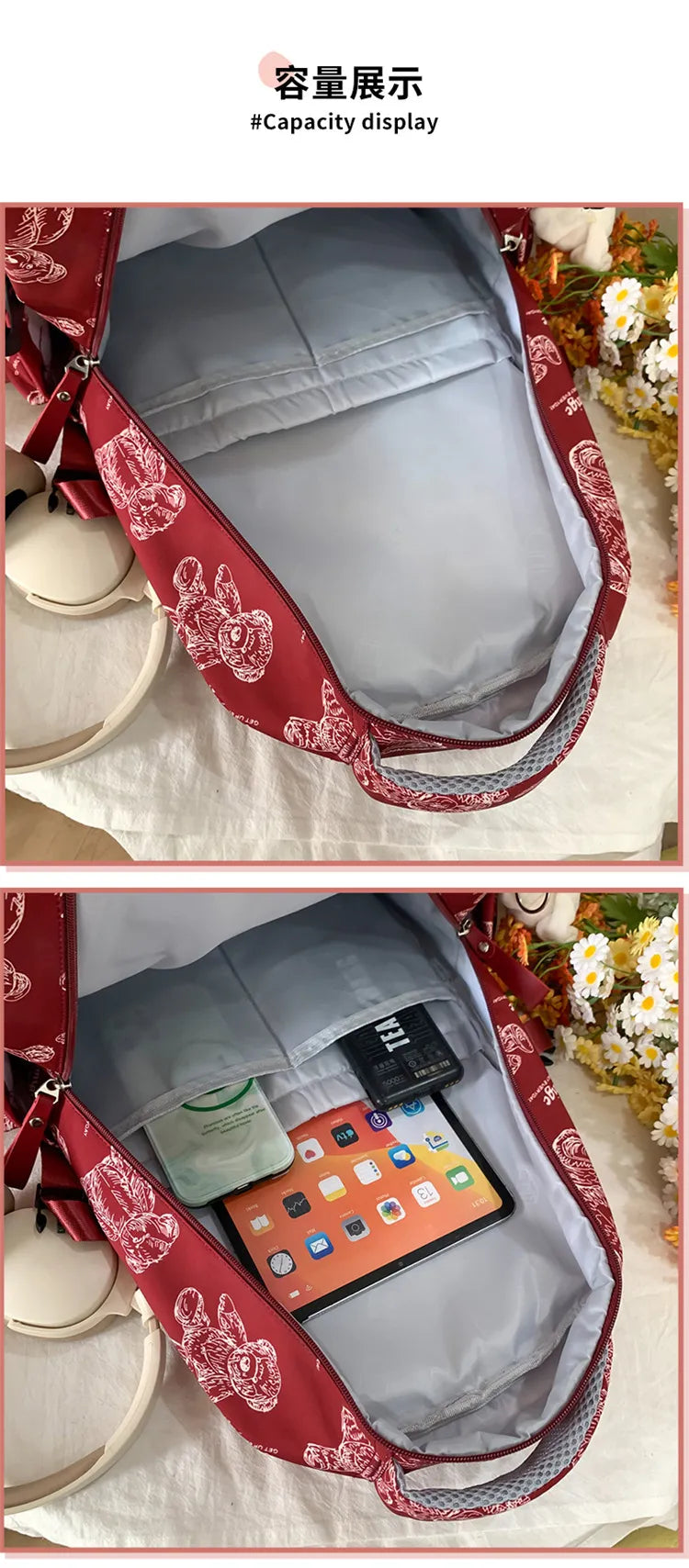 2025 School Bag For Girls College Students High school