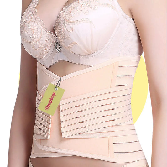 SHOPBOP Belly Belt Waist Shaper 3 in 1 Postpartum Recovery Body Shaper (Slimming Maternity Belly Shaper)