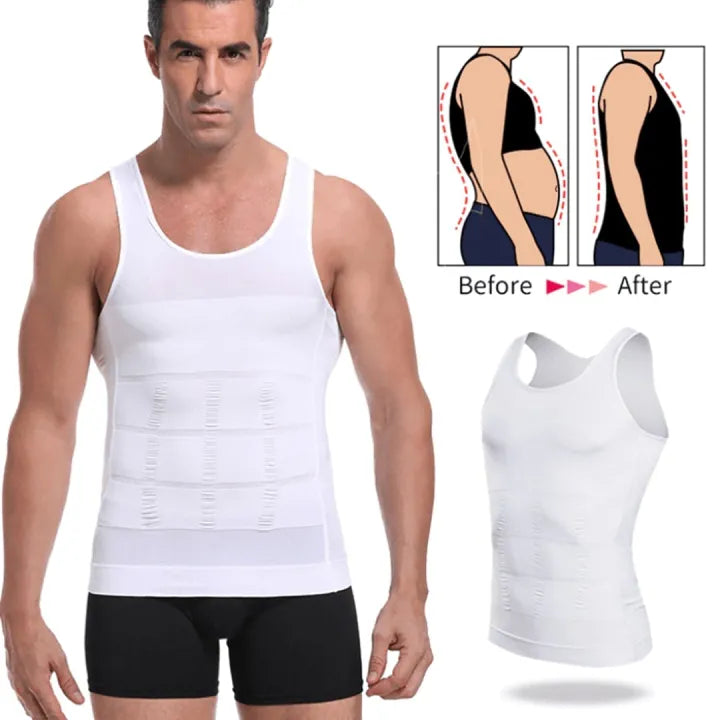 Slim N Fit Body Shaper Vest Shirt – Tank Top Sleeveless Shapewear For Men