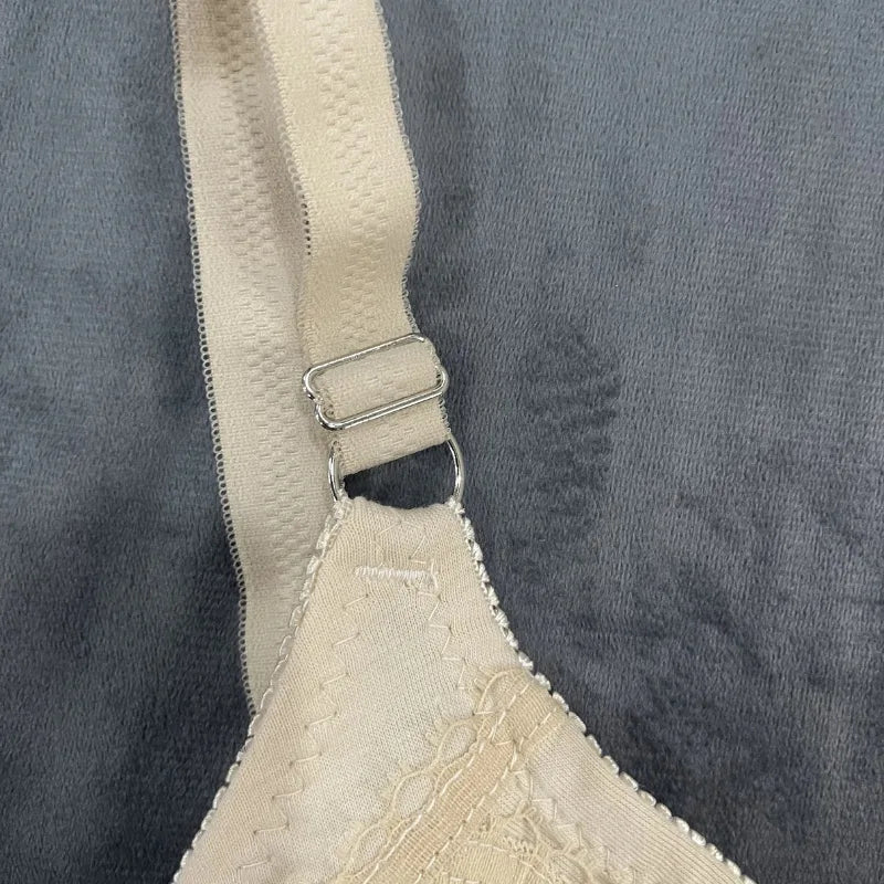 Soft Beige Crystalina Bra –  Non-Padded Lace Design