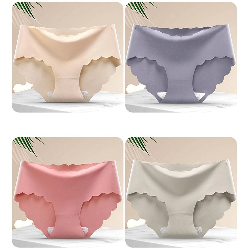 Seamless Panties Women Briefs Breathable Underwear Mid-waist Triangle Panties Women